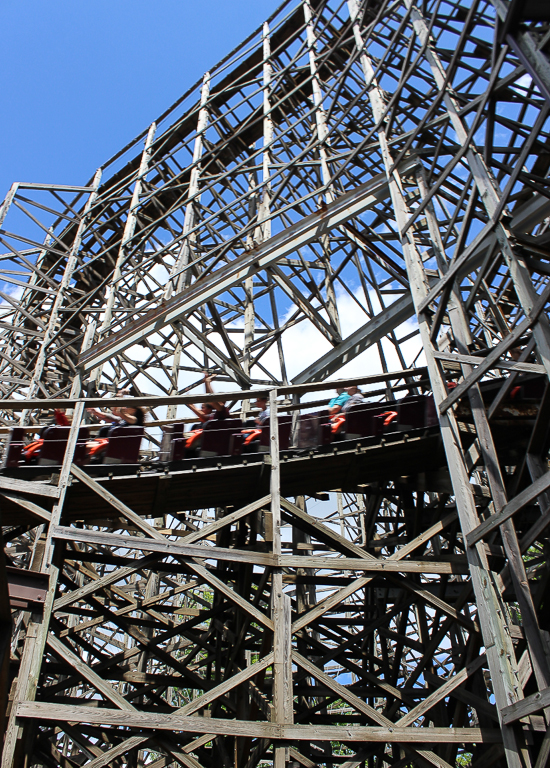 The Twister Roller Coaster at Knoebels Amusement Resort, Elysburg, Pennsylvania