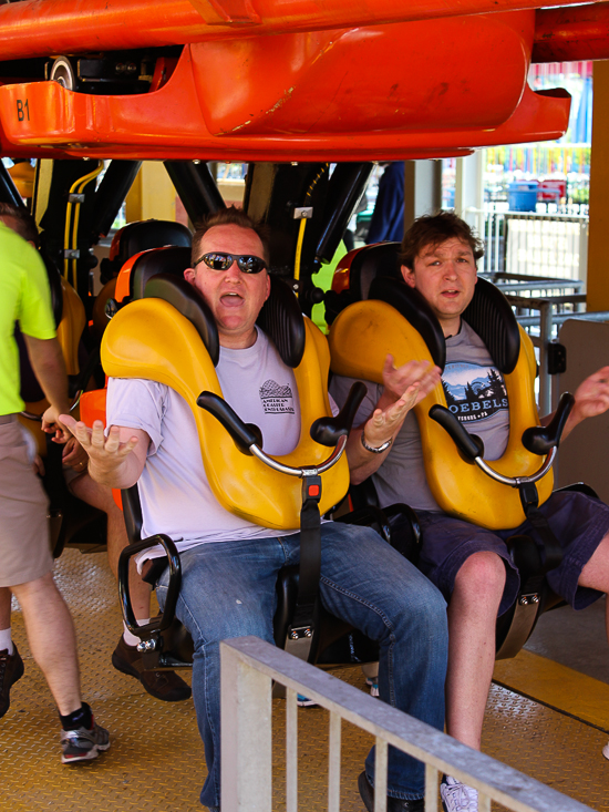 The Ednor L'attaque rollercoaster at La Ronde, Montreal, Quebec