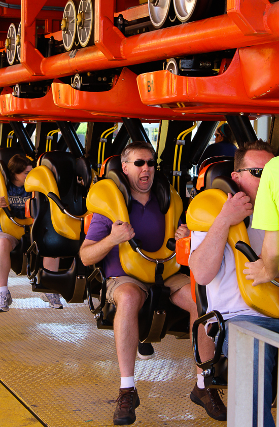 The Ednor L'attaque rollercoaster at La Ronde, Montreal, Quebec