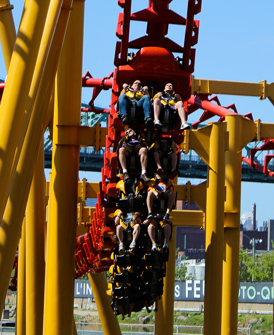 The Ednor L'attaque  rollercoaster at La Ronde, Montreal, Quebec