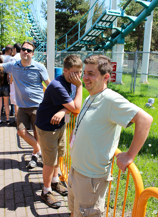 The Le Bomerang Rollercoaster at La Ronde, Montreal, Quebec