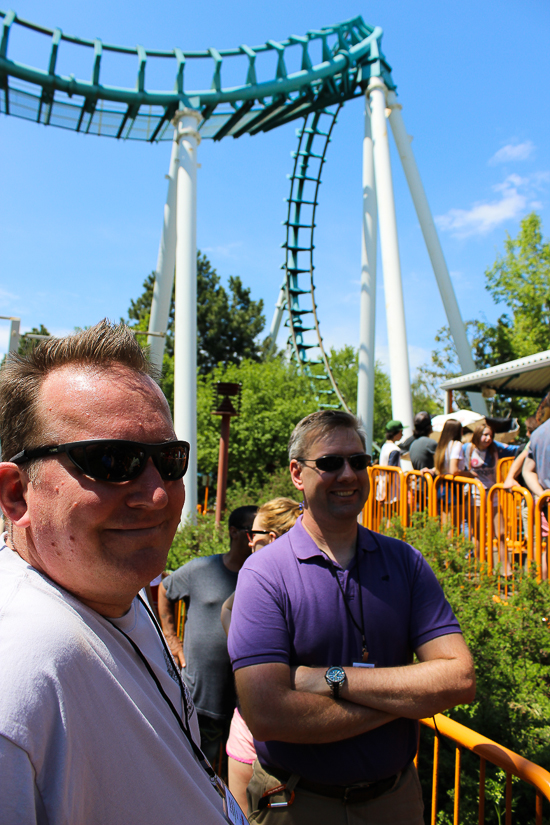 The Le Boomerang Rollercoaster at La Ronde, Montreal, Quebec