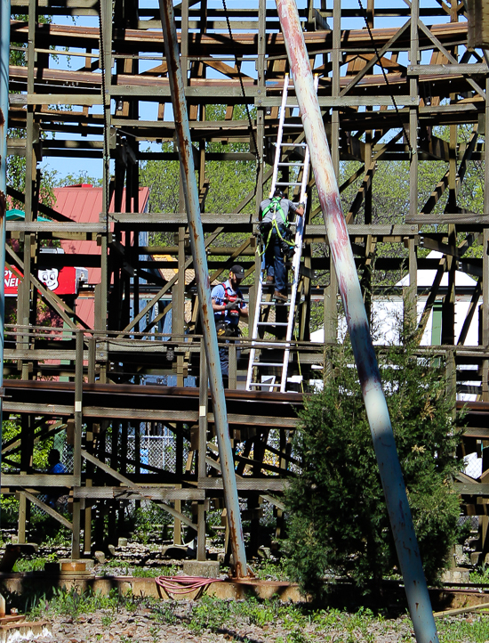 The Le Monstre Rollercoaster at La Ronde, Montreal, Quebec