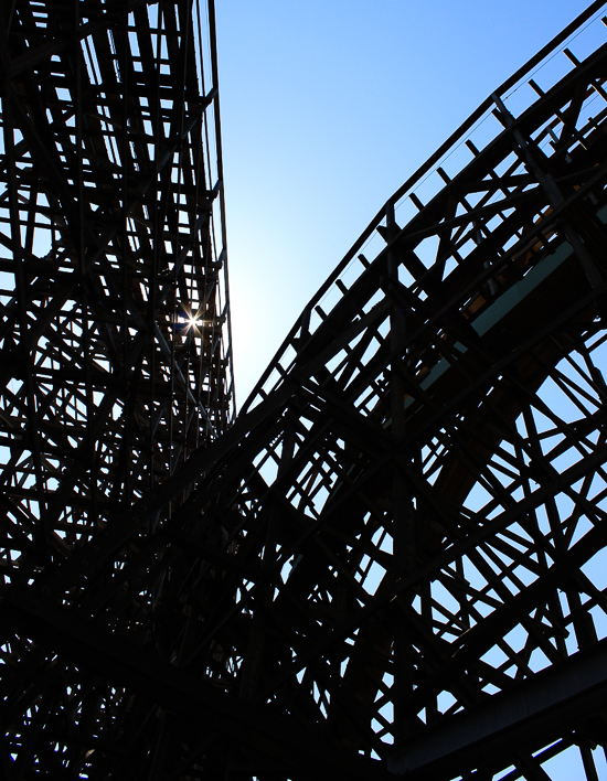 The Le Monstre Rollercoaster at La Ronde, Montreal, Quebec