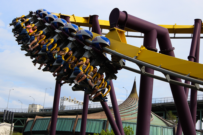 Le Vampire Rollercoaster at La Ronde, Montreal, Quebec