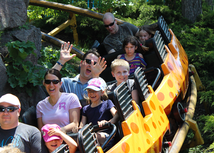 The March Du Mille Pattes Rollercoaster at La Ronde, Montreal, Quebec