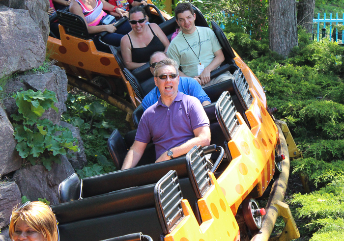 The Marche Du Mille Pattes Rollercoaster at La Ronde, Montreal, Quebec