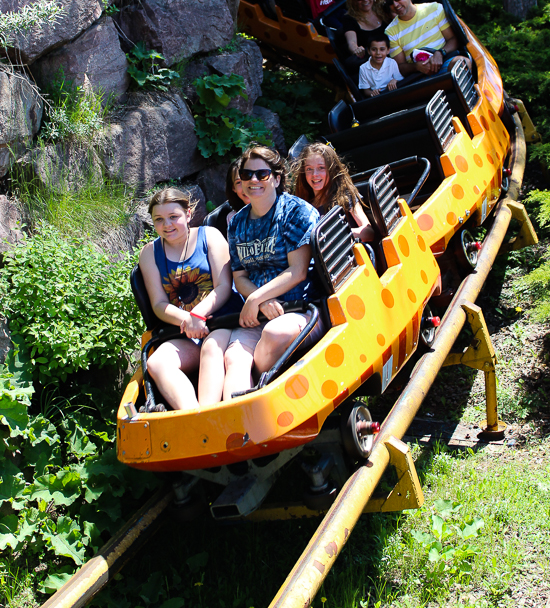 The March Du Mille Pattes Rollercoaster at La Ronde, Montreal, Quebec