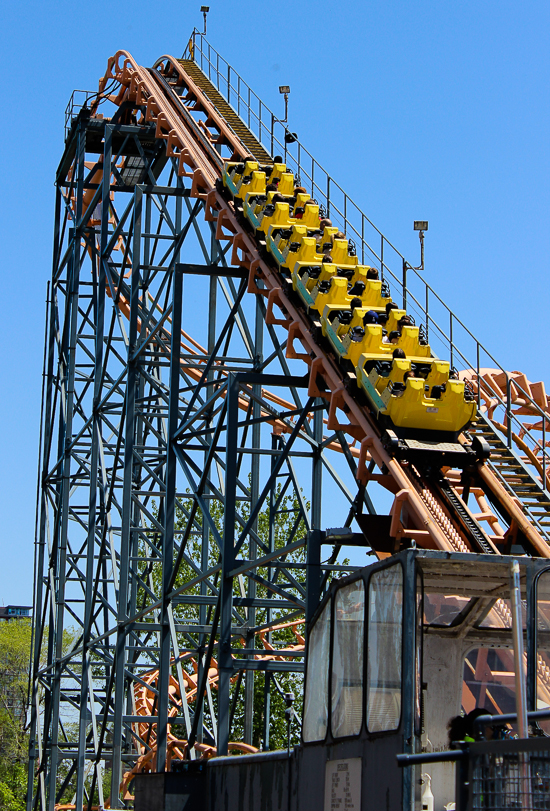 The Super Menage Rollercoaster at La Ronde, Montreal, Quebec