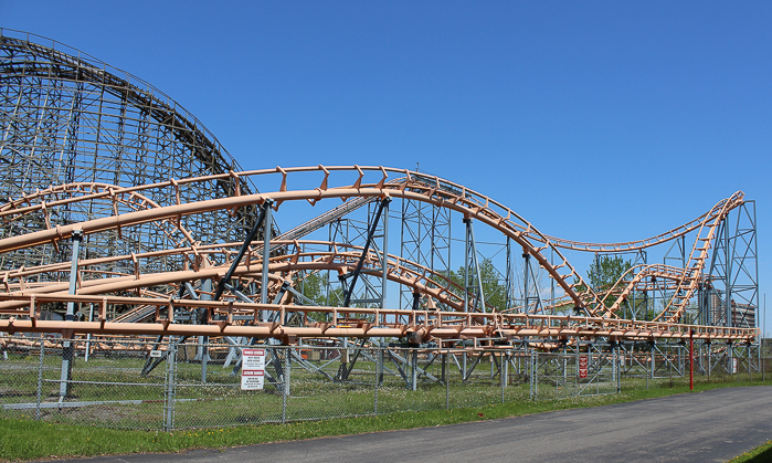 The Super Menage Rollercoaster at La Ronde, Montreal, Quebec