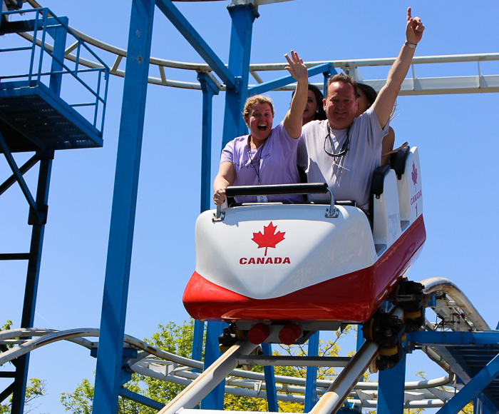 The Toboggan Nordique Rollercoaster at La Ronde, Montreal, Quebec