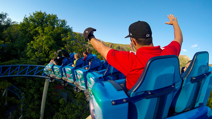 The Bombora Roller Coaster at Lagoon Amusement Park, Farmington, Utah