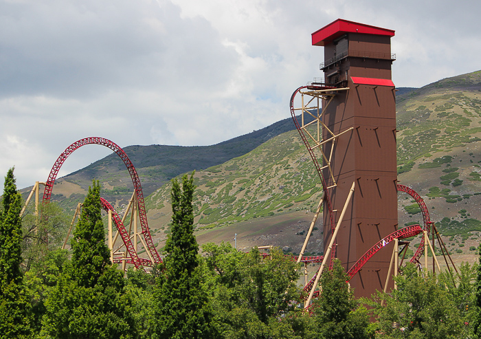 The Cannibal Roller Coaster at Lagoon Amusement Park, Farmington, Utah
