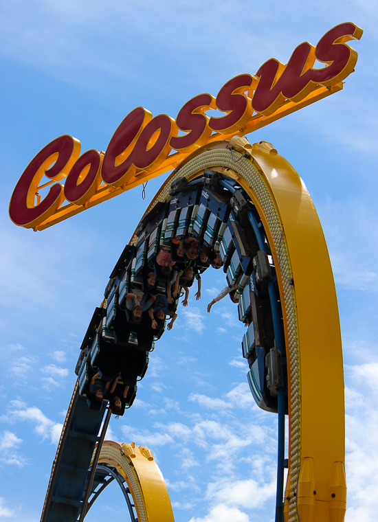 TThe Colossus The Fire Dragon Roller Coaster at Lagoon Amusement Park, Farmington, Utah
