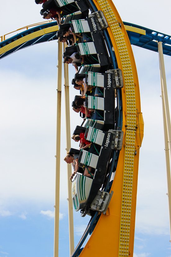 The Colossus The Fire Dragon Roller Coaster at Lagoon Amusement Park, Farmington, Utah