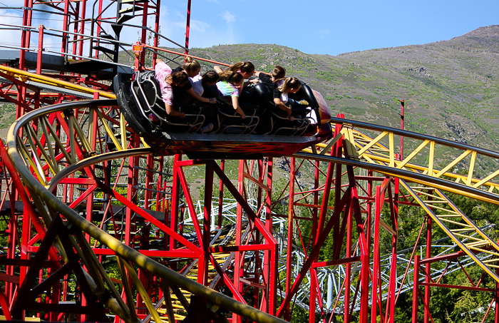 The Jet Star 2 Roller Coaster at Lagoon Amusement Park, Farmington, Utah