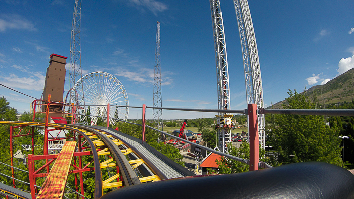 The Jet Star 2 Roller Coaster at Lagoon Amusement Park, Farmington, Utah