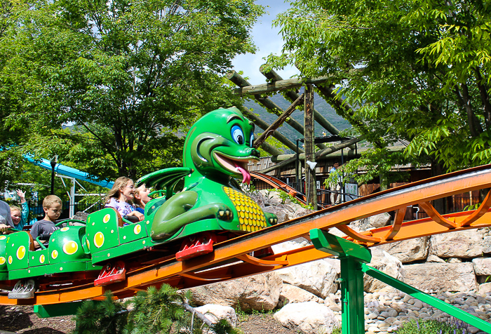  Puff The Little Dragon roller Coaster at Lagoon Amusement Park, Farmington, Utah