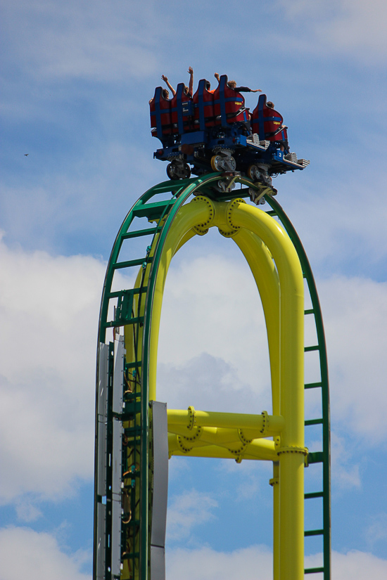 The Wicked roller coaster at Lagoon Amusement Park, Farmington, Utah