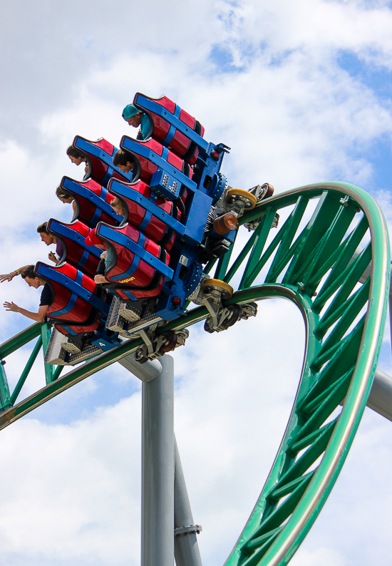 The Wicked roller coaster at Lagoon Amusement Park, Farmington, Utah