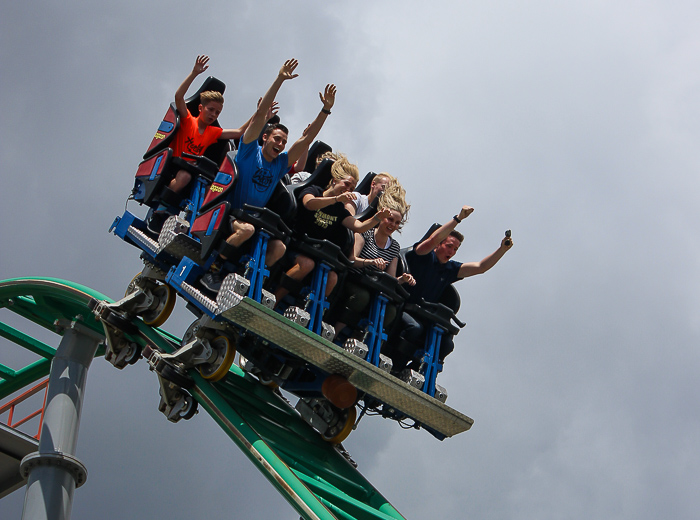 The Wicked Roller Coaster at Lagoon Amusement Park, Farmington, Utah