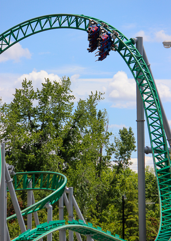 The Wicked roller coaster at Lagoon Amusement Park, Farmington, Utah