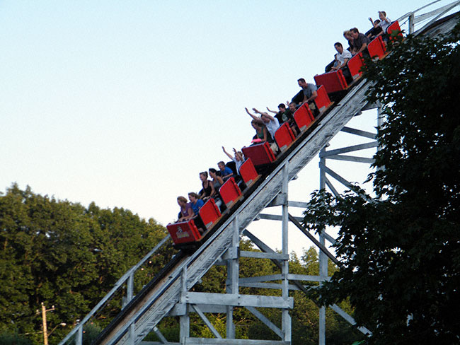 The Wildcat Coaster at Lake Compounce, Bristol, Connecticut