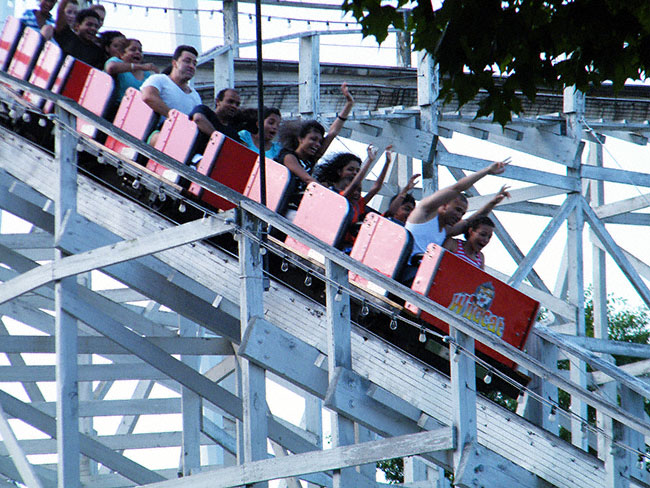 The Wildcat Coaster at Lake Compounce, Bristol, Connecticut