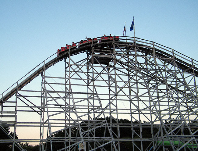 The Wildcat Coaster at Lake Compounce, Bristol, Connecticut