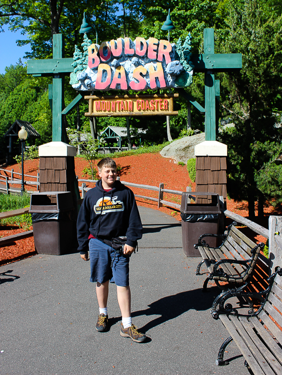 The Boulder Dash roller coaster at Lake Compounce Amusement Park, Bristol, Connecticut