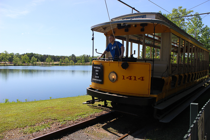 The Trolley at Lake Compounce Amusement Park, Bristol, Connecticut