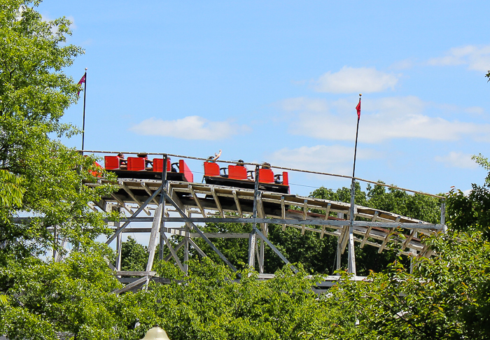 The Wildcat Roller Coaster at Lake Compounce Amusement Park, Bristol, Connecticut