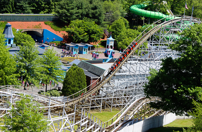 The Wildcat Roller Coaster at Lake Compounce Amusement Park, Bristol, Connecticut