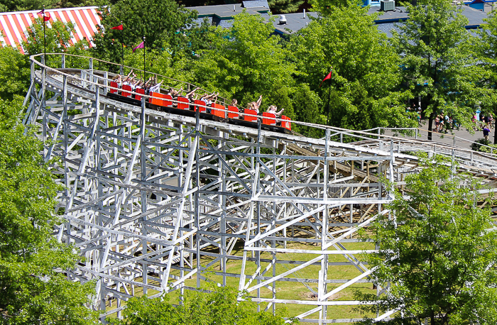 The Wildcat Roller Coaster at Lake Compounce Amusement Park, Bristol, Connecticut