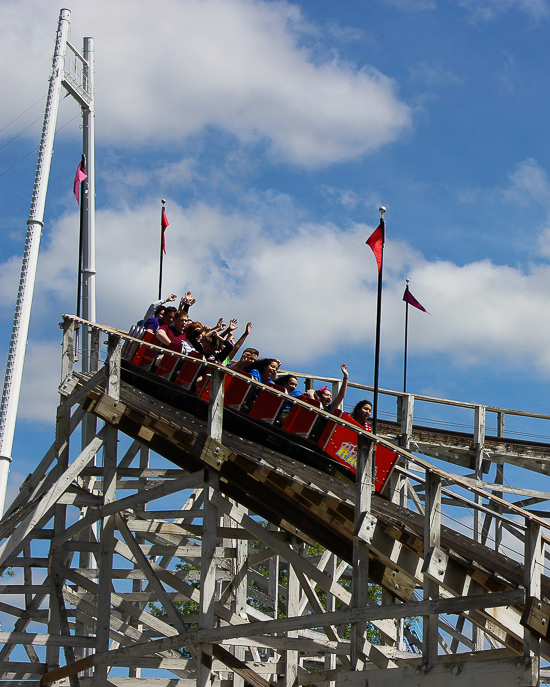 The Wildcat Roller Coaster at Lake Compounce Amusement Park, Bristol, Connecticut