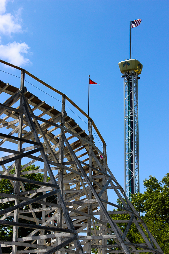 The Wildcat Roller Coaster at Lake Compounce Amusement Park, Bristol, Connecticut