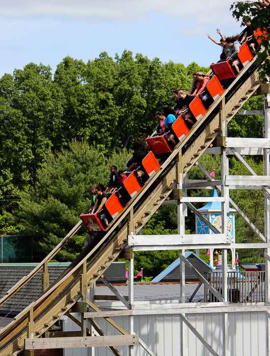 The Wildcat roller coaster at Lake Compounce Amusement Park, Bristol, Connecticut