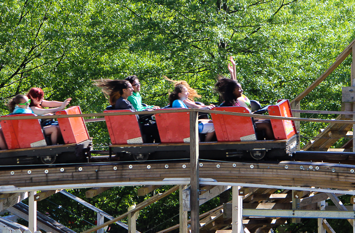 The Wildcat Roller Coaster at Lake Compounce Amusement Park, Bristol, Connecticut