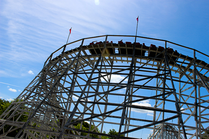 The Wildcat Roller Coaster at Lake Compounce Amusement Park, Bristol, Connecticut