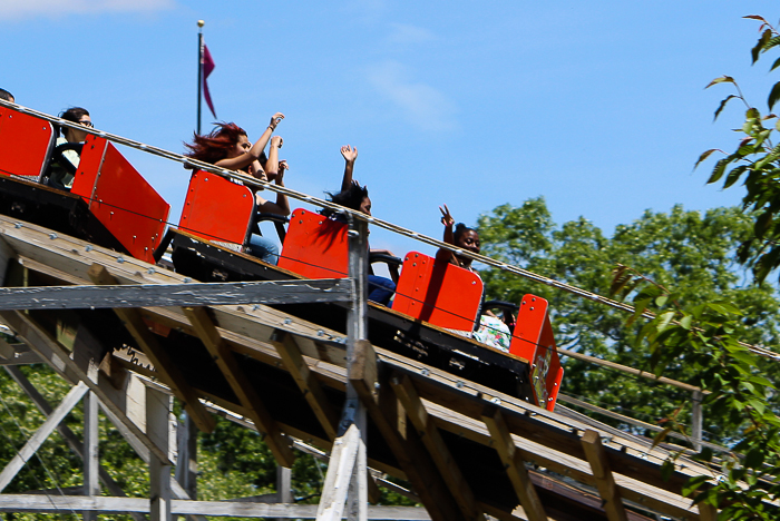 The Wildcat Roller Coaster at Lake Compounce Amusement Park, Bristol, Connecticut