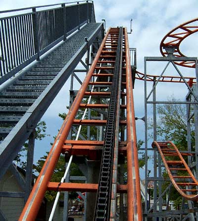 The Wild Lightnin' Rollercoaster at Lake Winnepesaukah, Rossville, Georgia