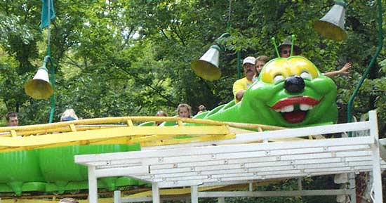 The Wacky Worm Rollercoaster at Lake Winnepesaukah, Rossville, Georgia