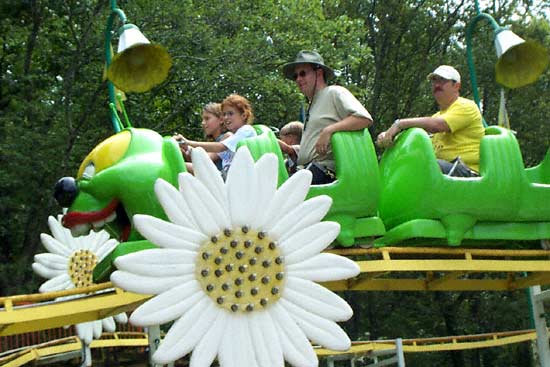 The Wacky Worm Rollercoaster at Lake Winnepesaukah, Rossville, Georgia