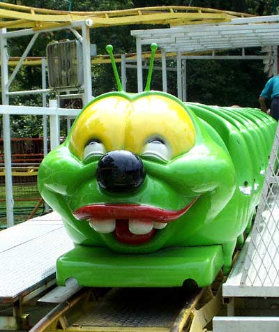 The Wacky Worm Rollercoaster at Lake Winnepesaukah, Rossville, Georgia