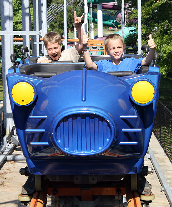 The Wild Lightnin Roller Coaster at Lake Winnepesaukah Amusement Park, Rossville, Georgia