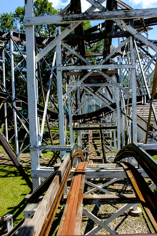 Leap The Dips, The worlds oldest roller coaster at Lakemont Park and The Island Waterpark, Altoona, Pennsylvania