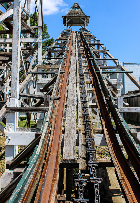 Leap The Dips, The worlds oldest roller coaster at Lakemont Park and The Island Waterpark, Altoona, Pennsylvania