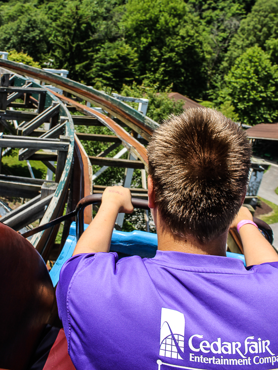 Leap The Dips, The worlds oldest roller coaster at Lakemont Park and The Island Waterpark, Altoona, Pennsylvania