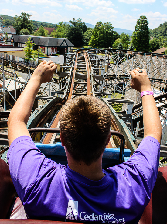 Leap The Dips, The worlds oldest roller coaster at Lakemont Park and The Island Waterpark, Altoona, Pennsylvania