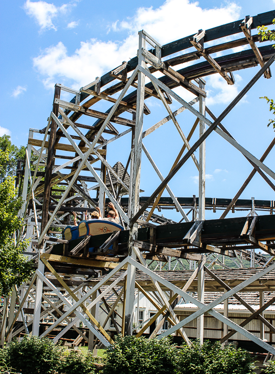 Leap The Dips, The worlds oldest roller coaster at Lakemont Park and The Island Waterpark, Altoona, Pennsylvania